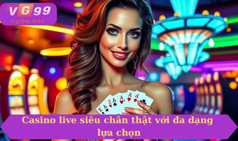 Casino live siêu chân thật với đa dạng lựa chọn
