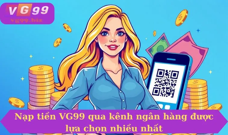 Nạp tiền VG99 qua kênh ngân hàng được lựa chọn nhiều nhất